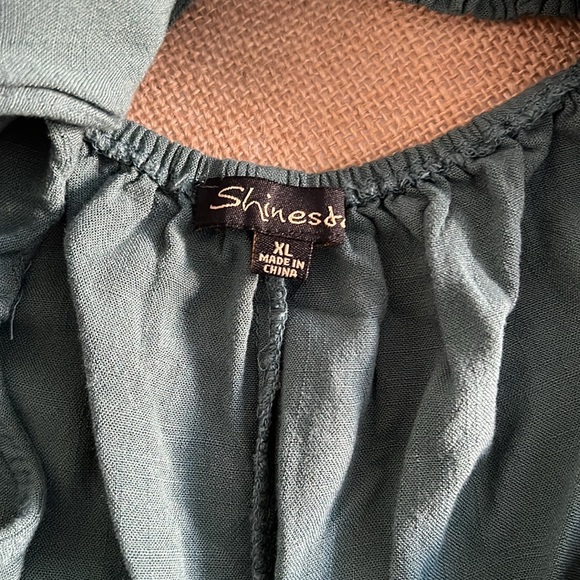 Shinestar boho teal cropped jumper - Picture 4 of 6